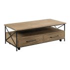 Kincaid Furniture Modern Forge Coffee Table in Sandy Brown