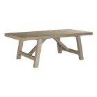 American Drew West Fork Gilmore Dining Table in Aged Taupe