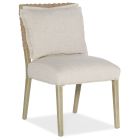 Hooker Furniture Surfrider Woven Back Side Chair in Driftwood
