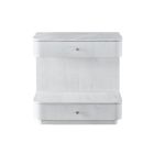 Universal Furniture Miranda Kerr Home Tranquility Paris Nightstand in Blanc Sycamore