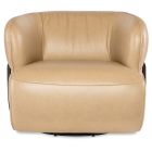 Hooker Furniture McGuire Swivel Chair in Dark Walnut