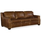 Hooker Furniture Yates Stationary Sofa in Natchez Brown