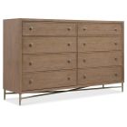 Hooker Furniture Sonnet Eight-Drawer Dresser in Wren