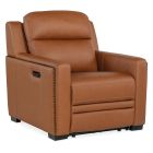 Hooker Furniture McKinley Power Recliner with Power Headrest & Lumbar in Dark Wood