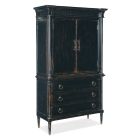 Hooker Furniture Charleston Jewelry Armoire in Black Cherry
