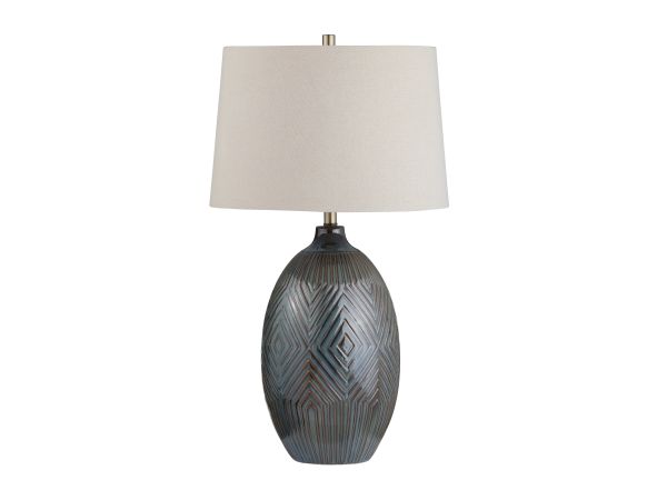 Crestview 32.25" H Ceramic Table Lamp With Linen Shade