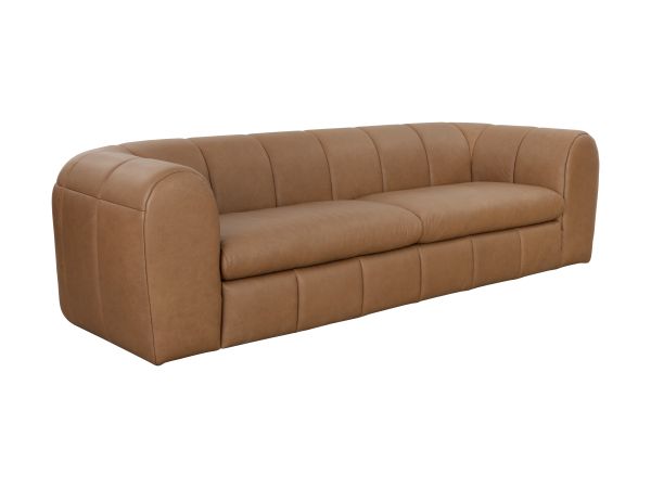 Sunpan Cyril Sofa in Franz Camel Leather