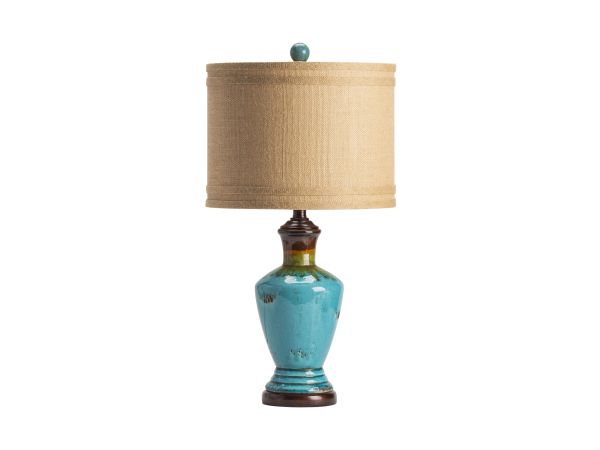 Crestview 27.5" Blue Ceramic Table Lamp