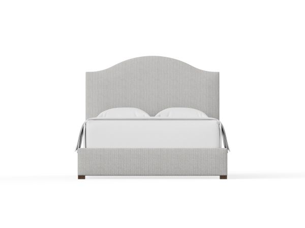 Artisan & Post Choices Emily Queen Upholstered Bed in Grey Stripe