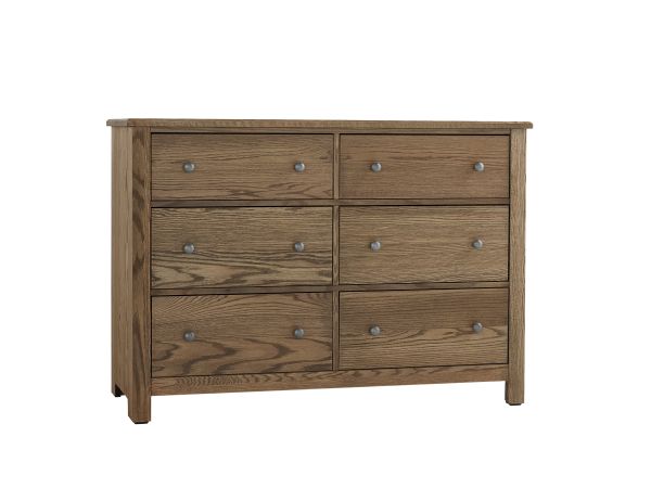 Vaughan Bassett Fundamentals Dresser - 6 Drawer in Natural 