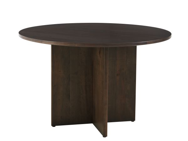 Artisan & Post Crafted Cherry 60 Inch Round Table  W/ Wood Base