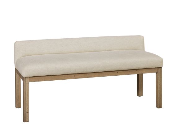 Artisan & Post Joinery Ivory Cream Uph Bench in Natural Oak 