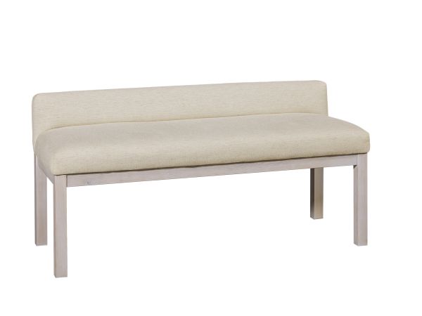 Artisan & Post Joinery Ivory Cream Uph Bench in Washed White Oak 