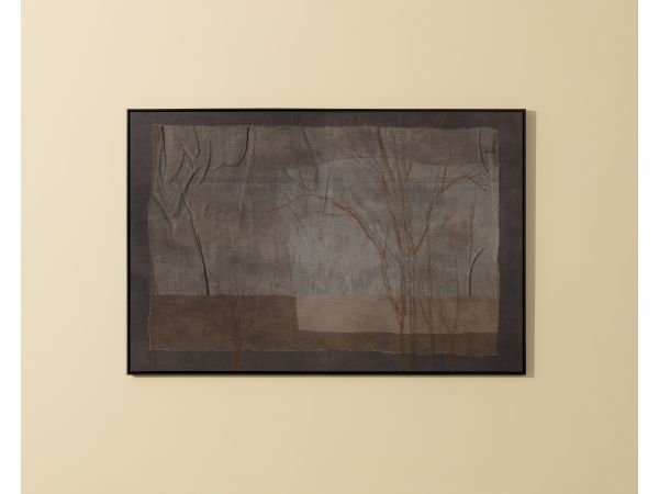 Sunpan Enchanted Forest 60" X 40" in Black Floater Frame - Brown