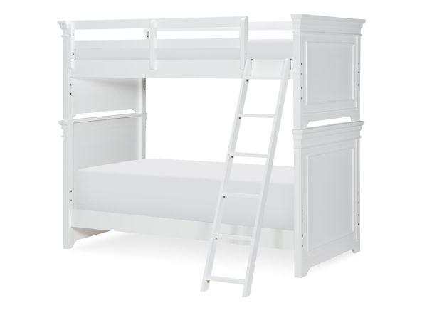 Legacy Classic Canterbury Twin Over Twin Bunk Bed in Natural White