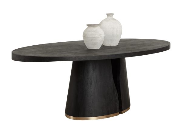 Sunpan Tasmin Dining Table 98" in Black