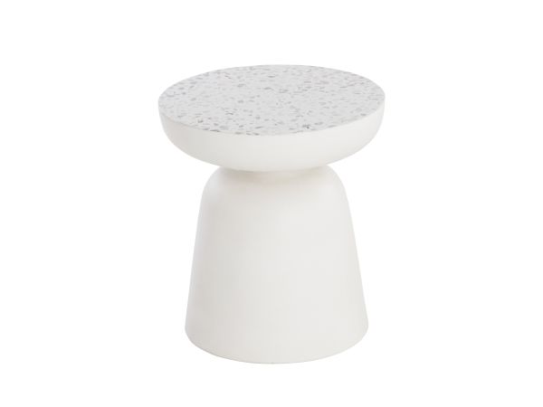 Sunpan Lucida End Table in Terrazzo