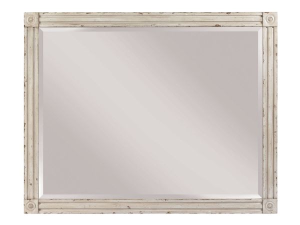 American Drew Southbury Landscape Mirror in Parchment