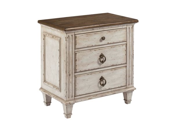 American Drew Southbury Nightstand in Fossil/Parchment