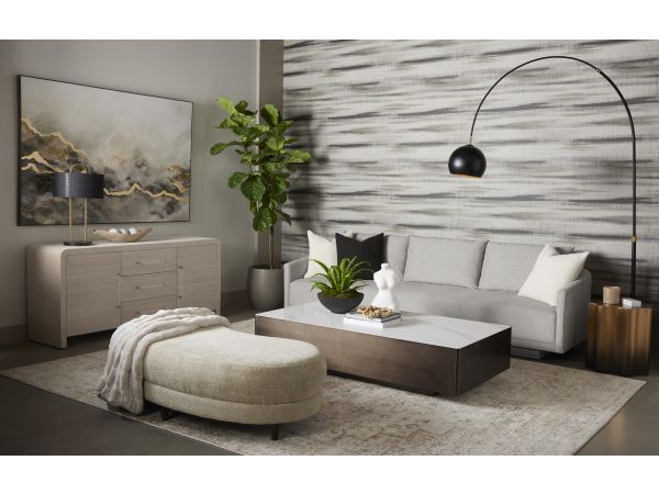 Sunpan Gannon Sofa in Ernst Sandstone
