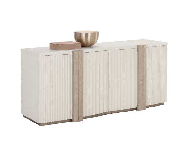 Sunpan Venetta Sideboard in Warm Brass