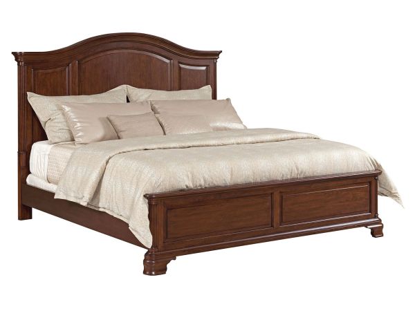 Kincaid Furniture Hadleigh Panel King Bed in Classic Cherry