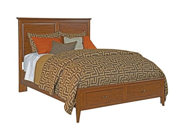 Kincaid Furniture Cherry Park Panel Bed in Natural Cherry