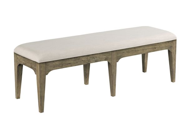 Kincaid Furniture Plank Road Rankin Bench in Sandstone