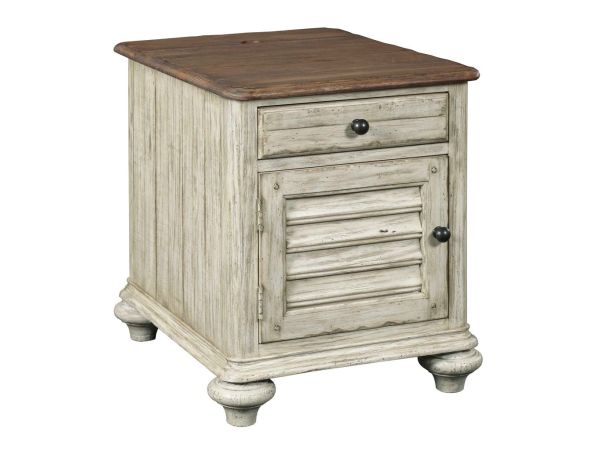 Kincaid Furniture Weatherford Chairside Table in Cornsilk