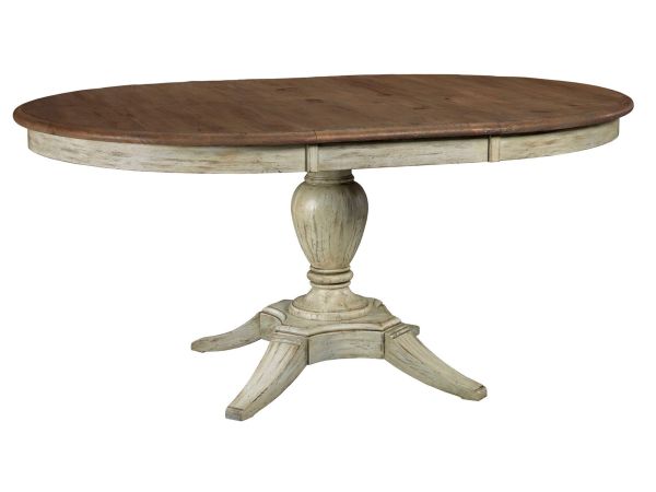 Kincaid Furniture Weatherford Milford Round Dining Table in Cornsilk