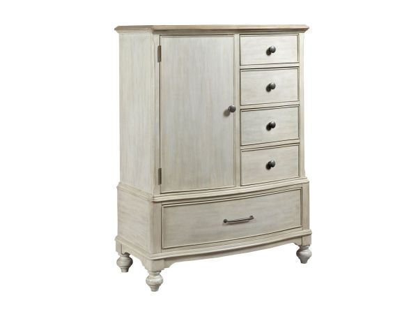 American Drew Litchfield Calvin Door Chest in Sun Washed/Driftwood