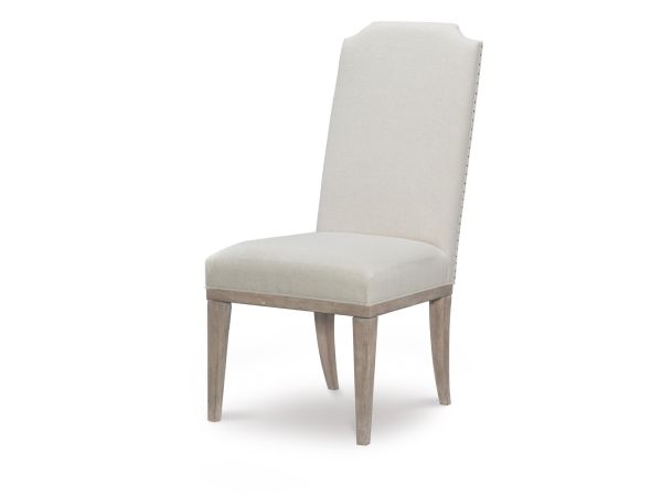 Legacy Classic Monteverdi Upholstered Host Side Chair in Sun-Bleached Cypress