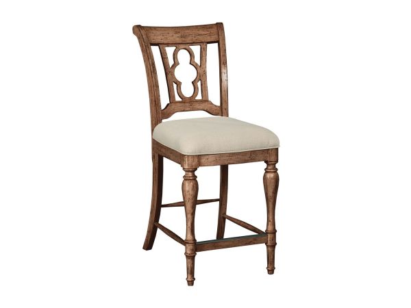 Kincaid Furniture Weatherford Kendal Counter Height Side Chair in Heather