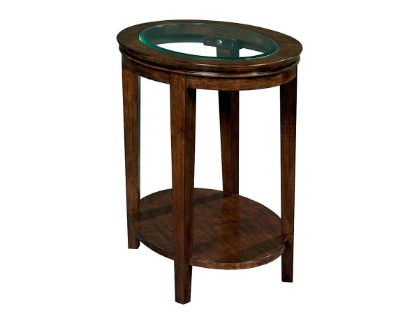 Kincaid Furniture Elise Oval End Table in Amaretto