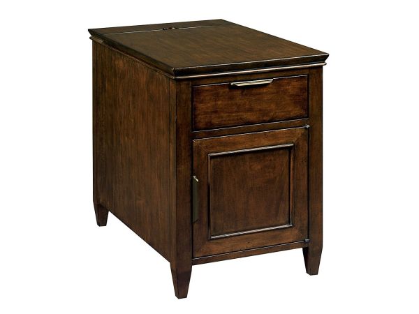 Kincaid Furniture Elise Chairside Table in Amaretto