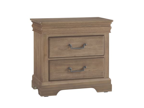 Vaughan Bassett Vista Nightstand - 2 Drawer in Natural Oak 