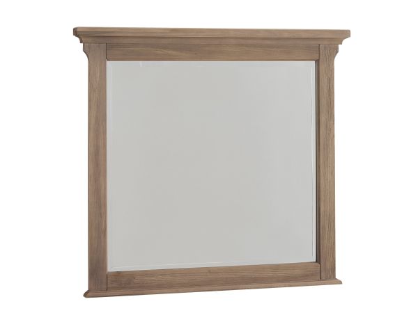 Vaughan Bassett Vista Landscape Mirror in Natural Oak 
