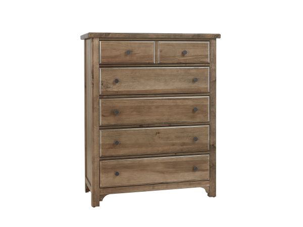 Vaughan Bassett Cool Farmhouse Chest - 5 Drawer 