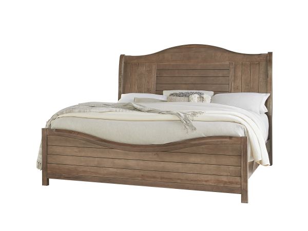 Vaughan Bassett Cool Farmhouse Sleigh Bed 