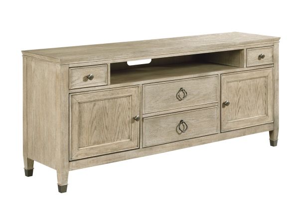 American Drew Vista Biscane Entertainment Console in Oyster