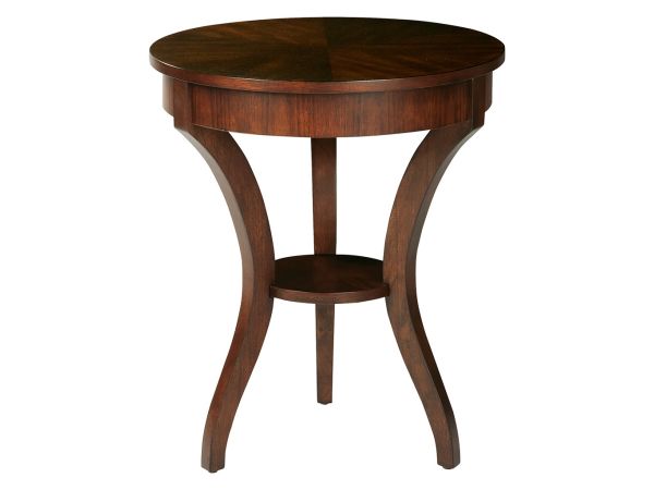 Fairfield Chair Belmont Round End Table in Sable