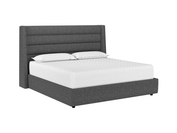 Sunpan Emmit Bed King in Quarry