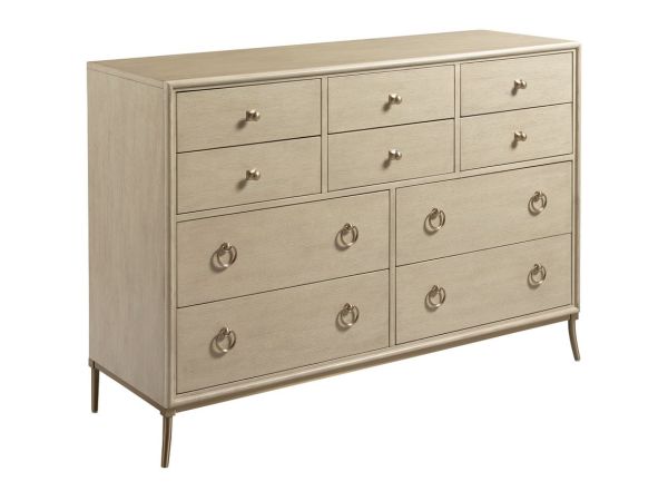 American Drew Lenox Ventura Dresser in Alabaster/Champagne