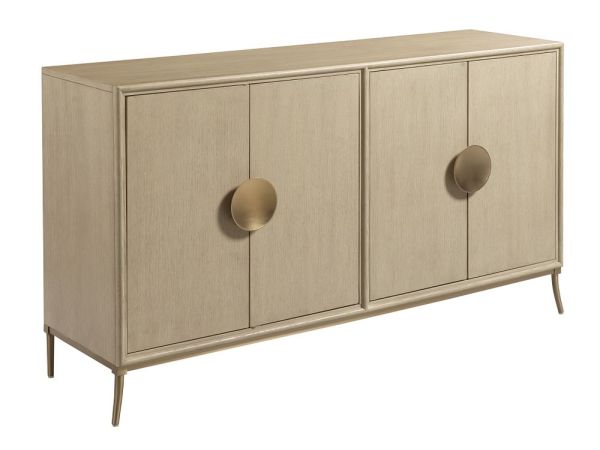 American Drew Lenox Laguna Credenza in Alabaster/Champagne