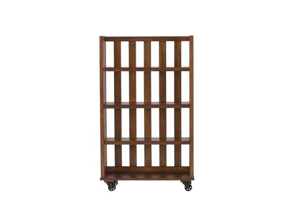 Liberty Furniture Arlington House Open Bookcase in Cobblestone Brown