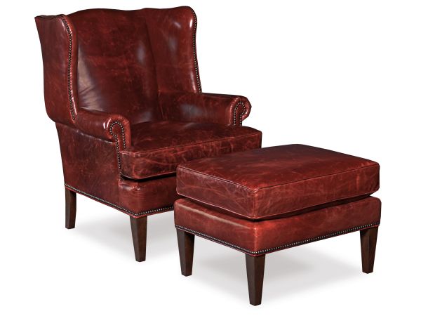 Hooker Furniture Blakeley Club Chair in Natchez Brown