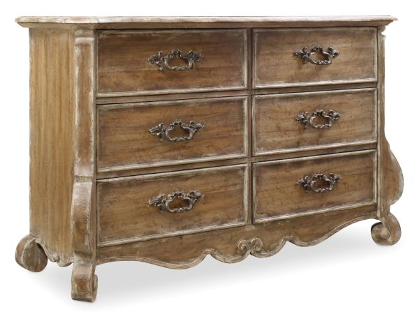 Hooker Furniture Chatelet Dresser in Caramel Froth