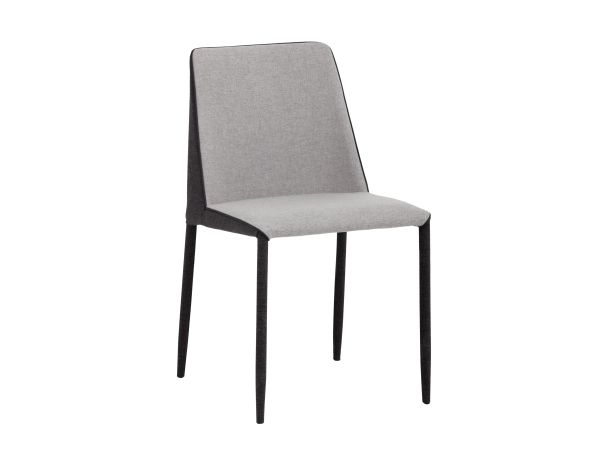 Sunpan Renee Dining Chair in Armour Grey / Dark Slate