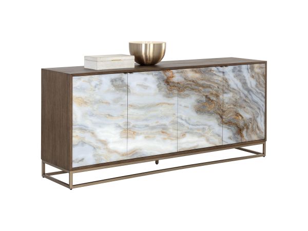 Sunpan Fuentes Sideboard in Brass