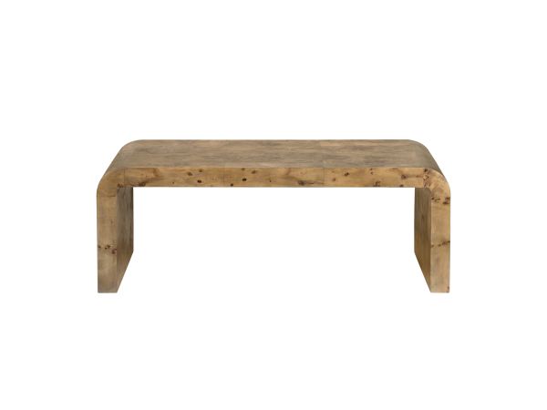 Crestview Solid Wood Rectangle Coffee Table Cocktail Table Brown Natural Wood Grain With A Yellow Undertone